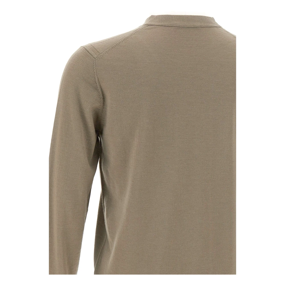 Paolo Pecora Groene Wollen Pullover Trui Green Heren