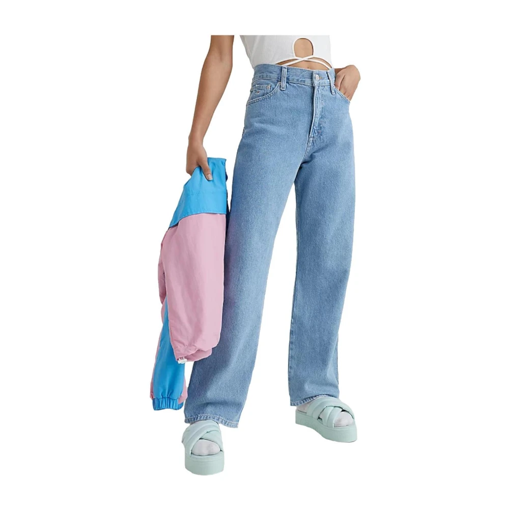 Tommy Hilfiger Women's Blue Loose Fit Jeans, W29 L32, Loose Cowboy Trousers