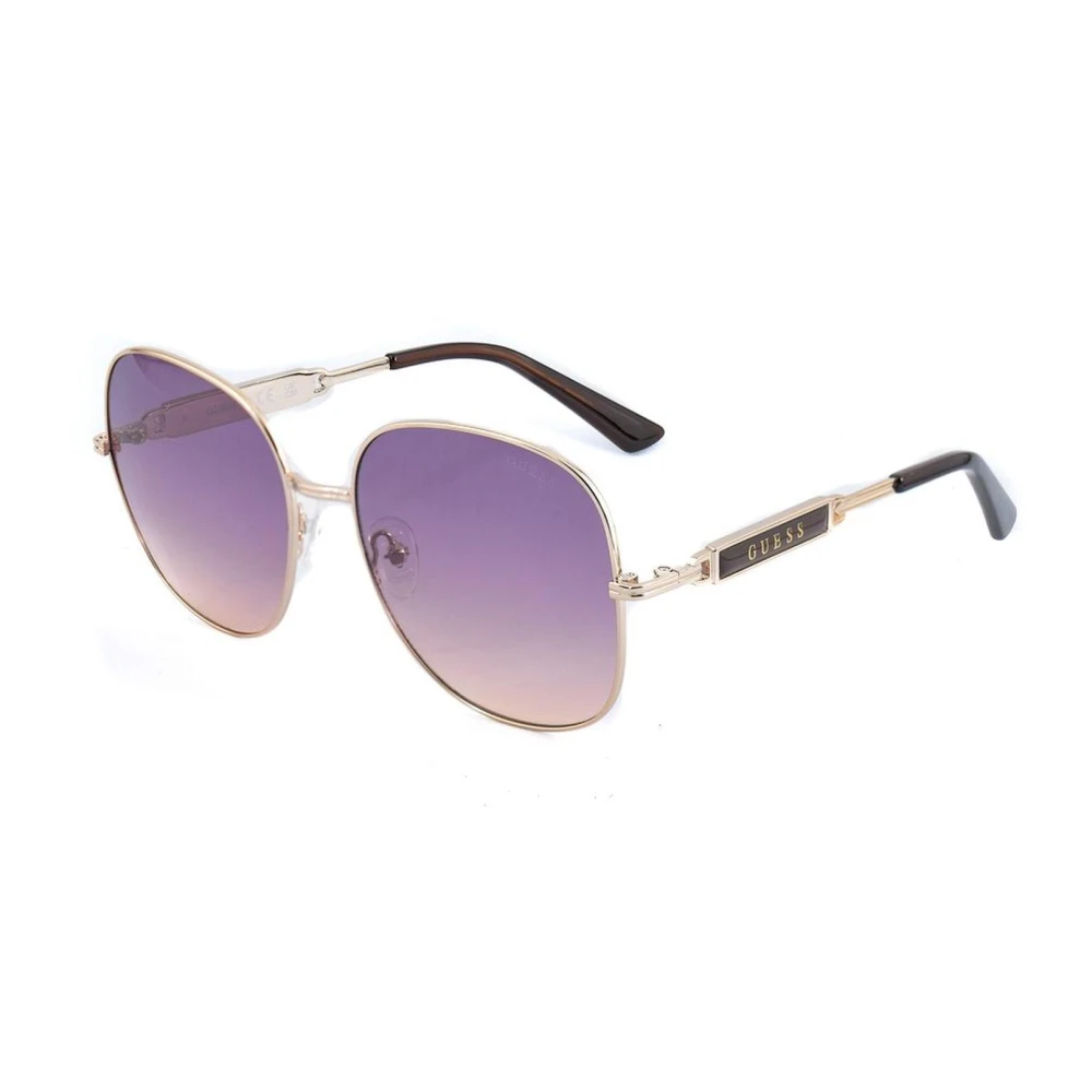 Guess Women's Yellow Gradient Lens Metal Sunglasses