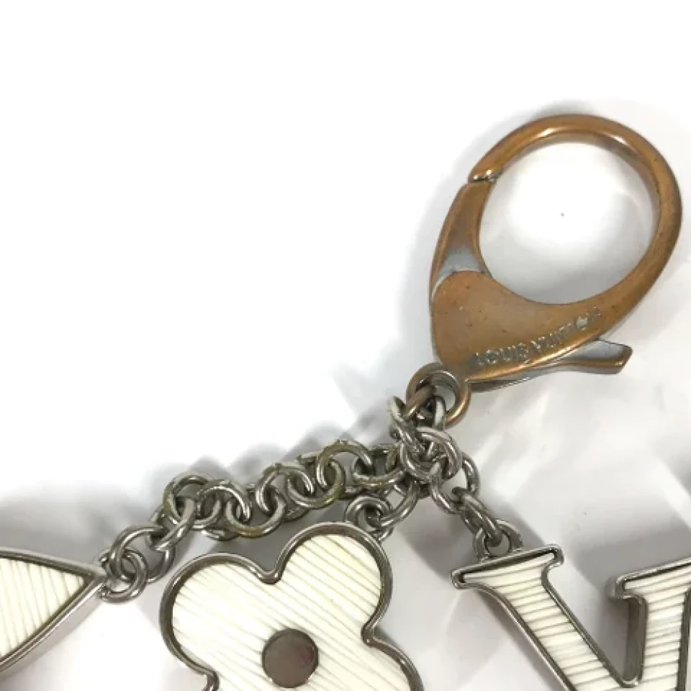 Louis Vuitton Vintage Pre-owned Fabric key-holders White Dames