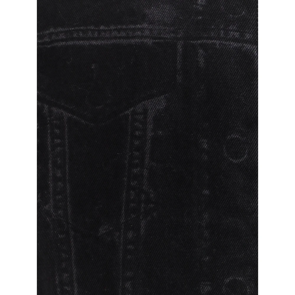 alexander mcqueen Zwarte jas met ritssluiting Black Heren