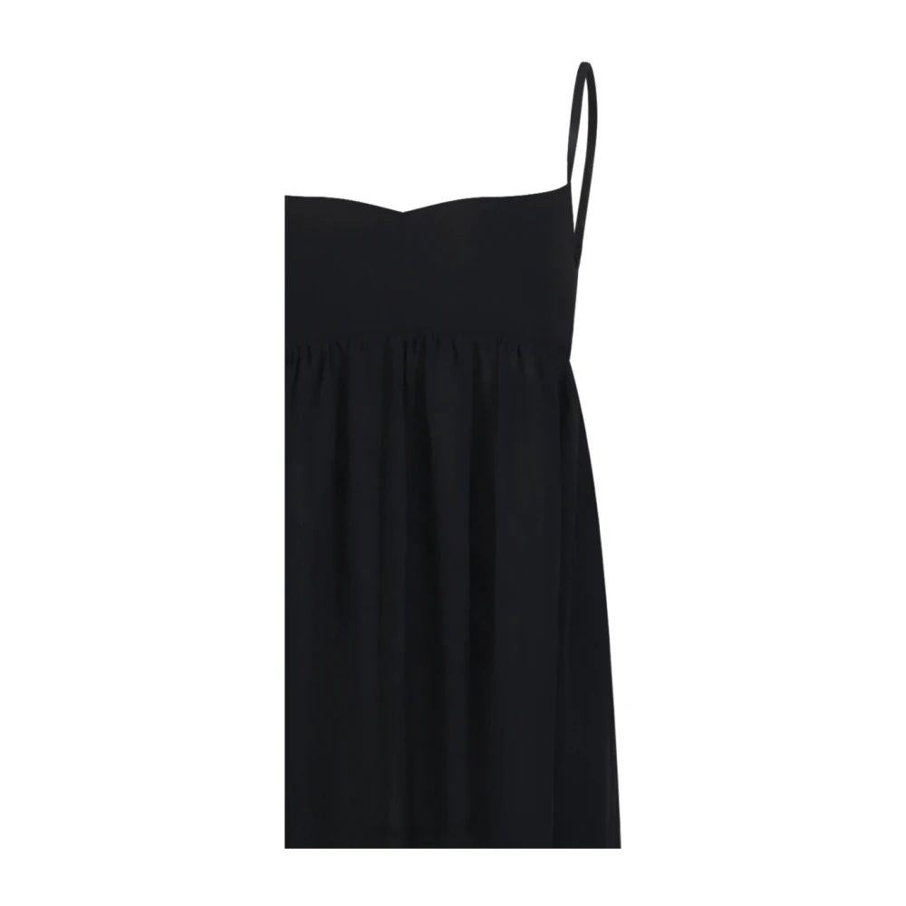 Jacquemus Zwarte Peplum Jurk Black Dames