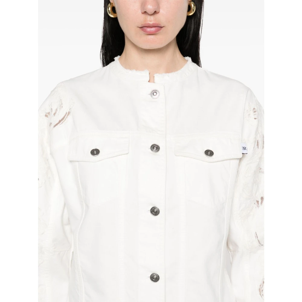 Ermanno Scervino Stijlvolle Jassen Collectie White Dames