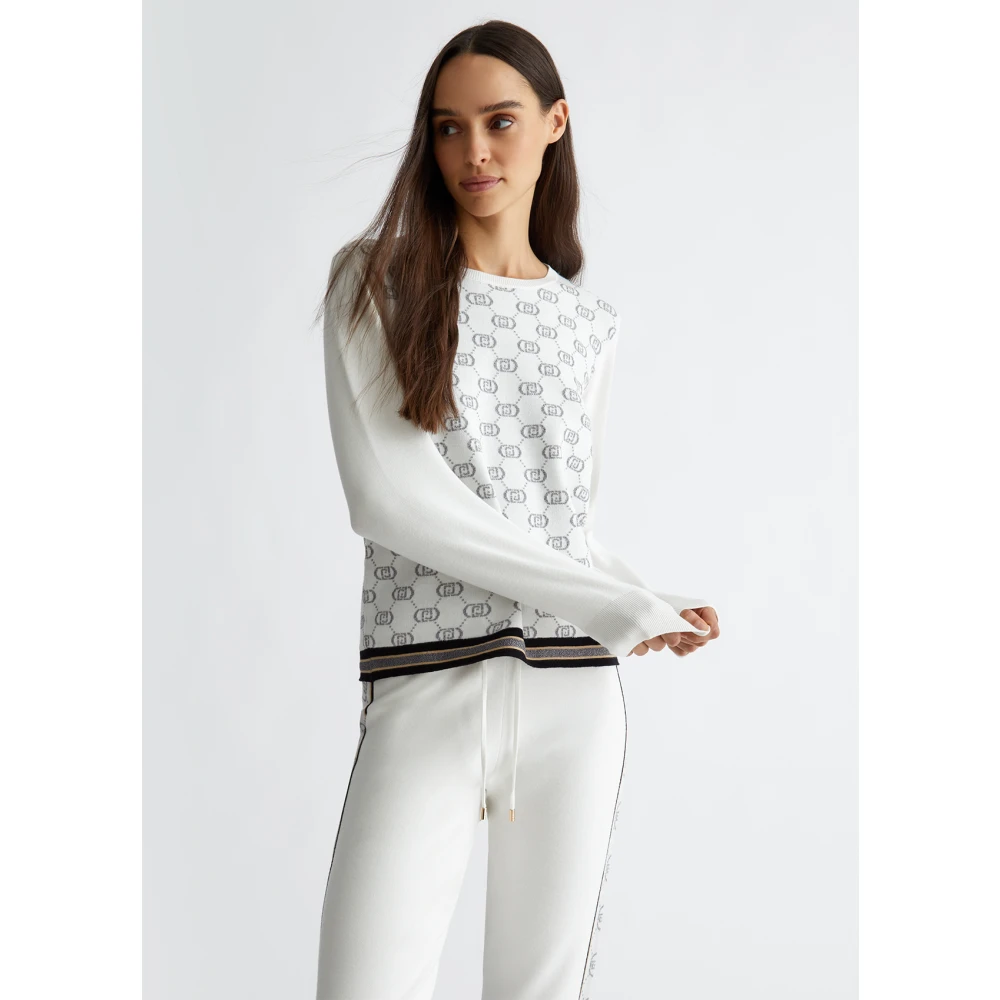Liu Jo Monogram Logo T-shirt White Dames