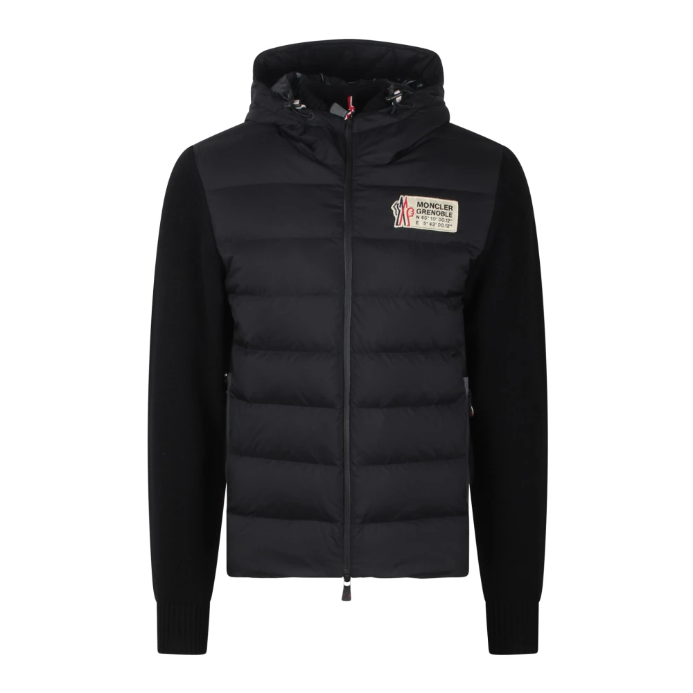 Moncler Ull Tricot Cardigan Fw24 Black, Herr