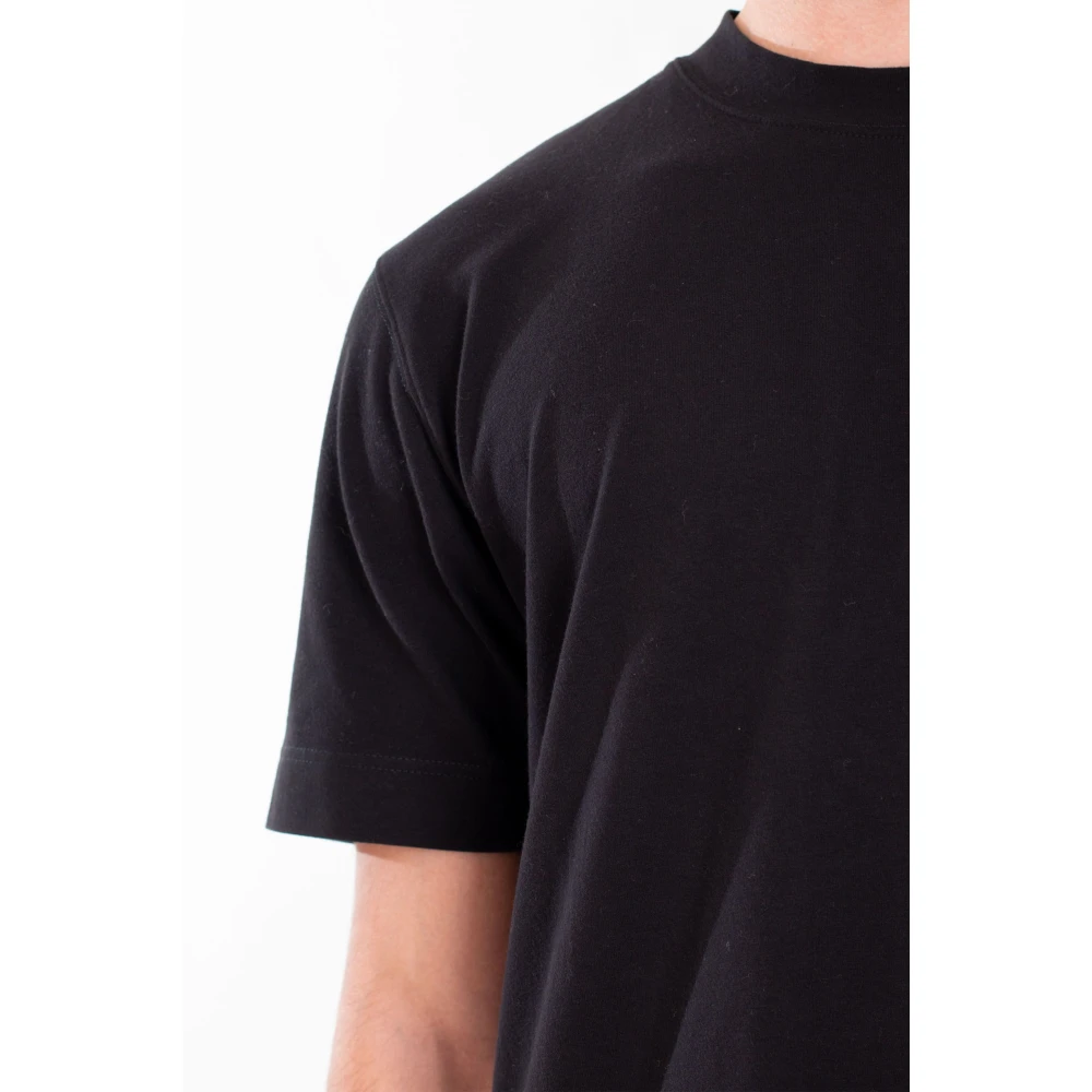 Circolo 1901 Zachte Cashmere Touch Jersey Tee in Zwart Black Heren