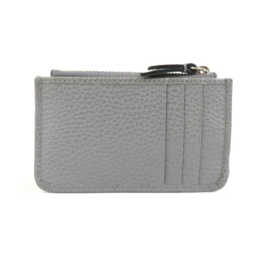 Gucci Vintage Pre-owned Leather key-holders Gray Dames