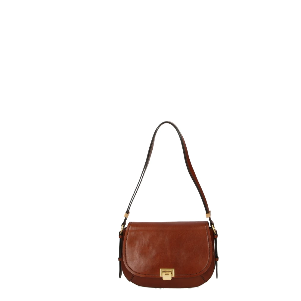 The Bridge Bruine Leren Tas Brown Dames
