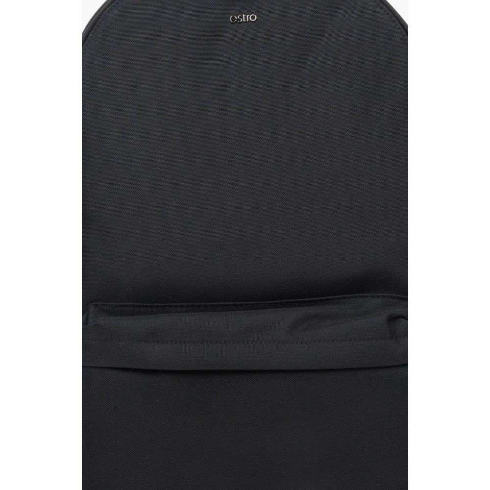 Estro Heren Zwarte Rugzak met Zachte Schouderbanden Er00114150 Black Heren