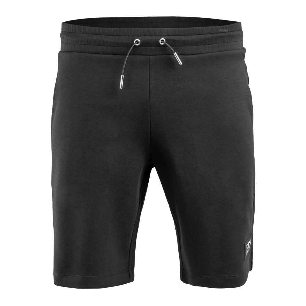 Emporio Armani EA7 Heren Shorts Zwart Katoen Black Heren