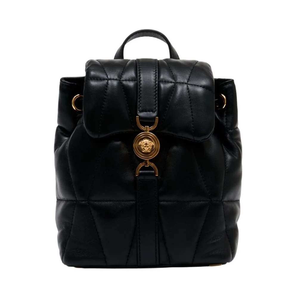 Versace Women's Black Kleio Quilted Nappa Backpack