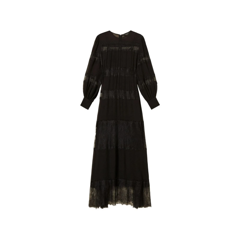 Twinset Donna Nero - Abito Lungo - Dresses - M