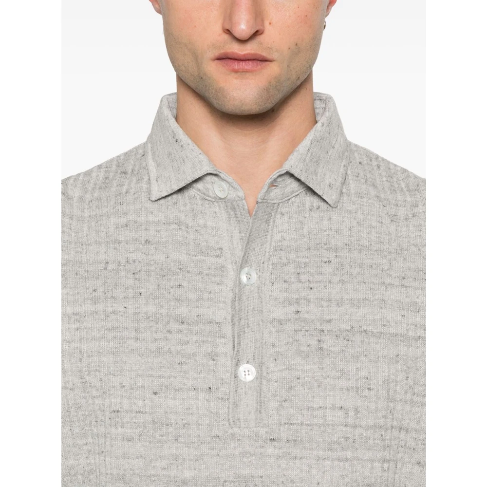 Lardini Grijze T-shirt en Polo Gray Heren