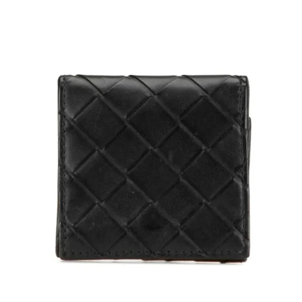 Bottega Veneta Vintage Pre-owned Leather wallets Black Dames