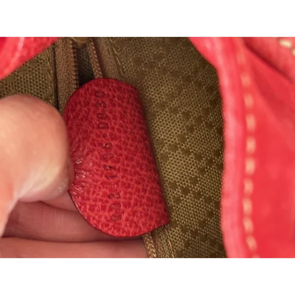 Gucci Vintage Pre-owned Leather gucci-bags Red Dames