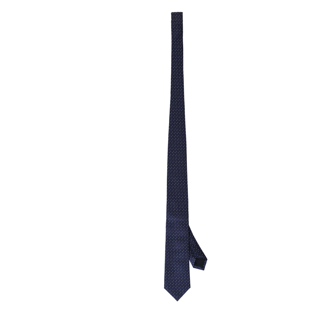 Corneliani Zijden Jacquard Stropdas Blue Heren