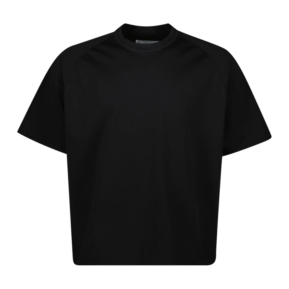 Sacai Zwarte Rechte T-shirt Lente-Zomer 2025 Black Heren
