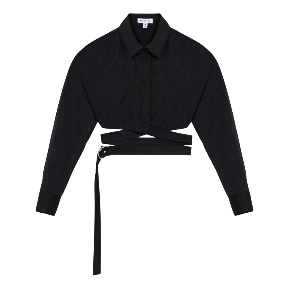 Alaïa Lange mouwen overhemd Black Dames
