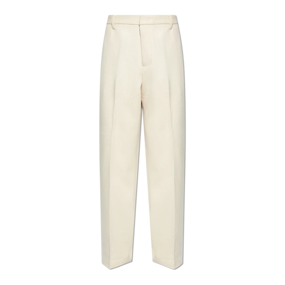 Emporio Armani Wollen broek Beige Heren