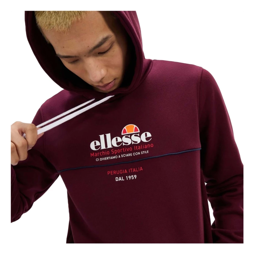 Ellesse Mvello Hoodie Red Heren