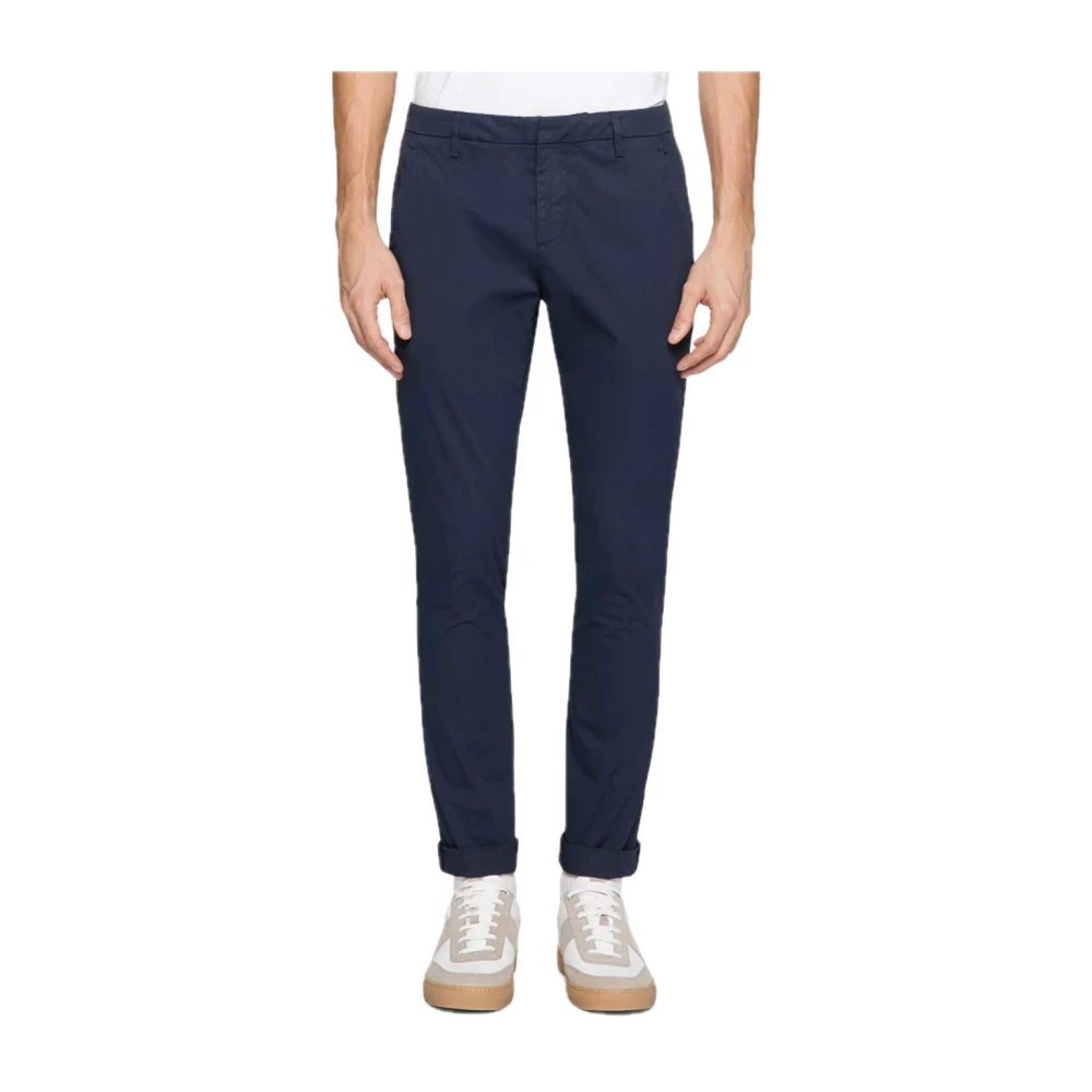 Dondup Katoenen broek trendy veelzijdig model Blue Heren