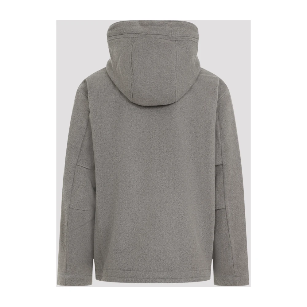 Ranra Grijze Wollen Jas Aw24 Gray Heren