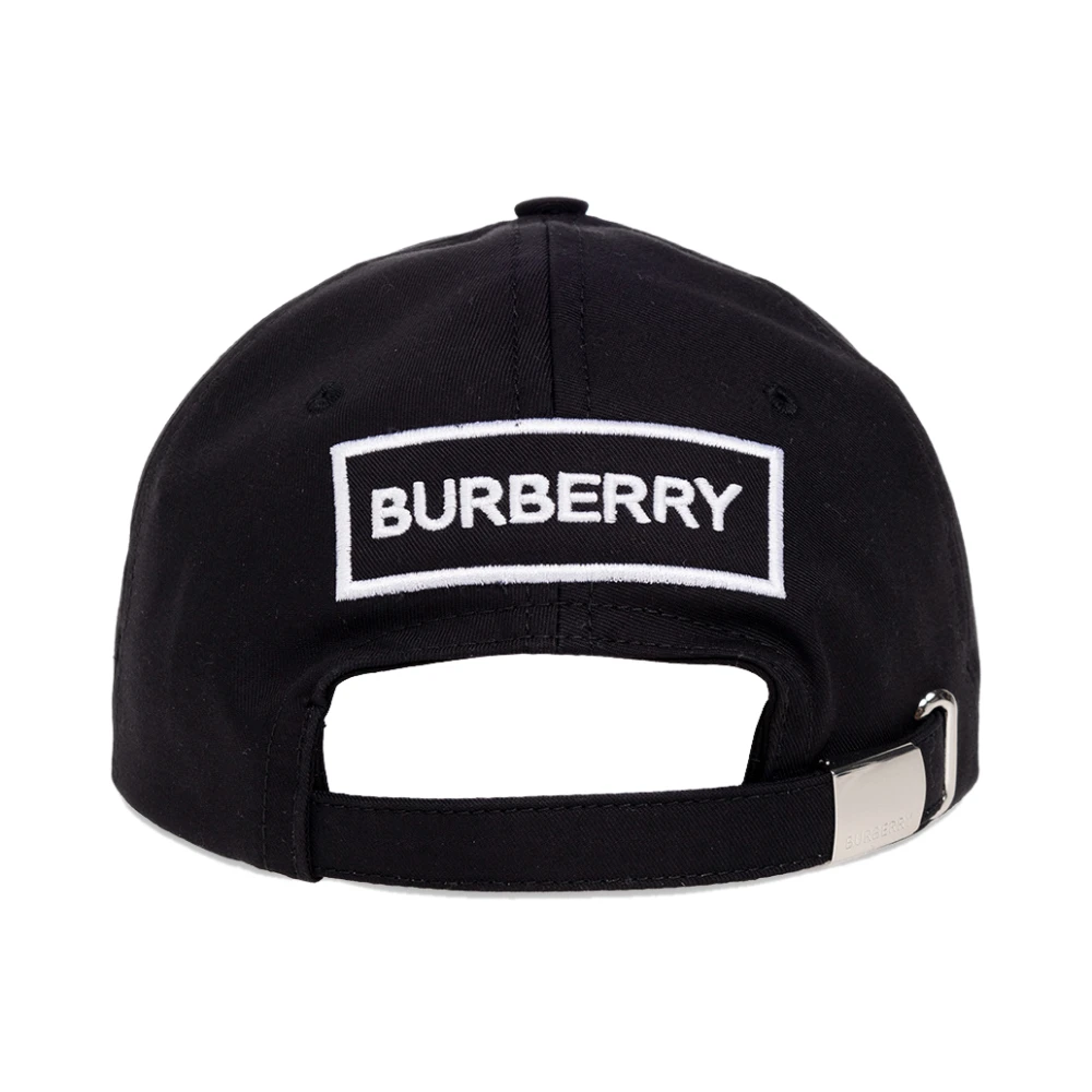 Burberry Logo Baseball Cap Navy Katoen Blue Heren