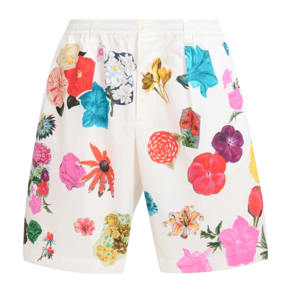 Marni Bermuda shorts met bloemenprint Multicolor Heren