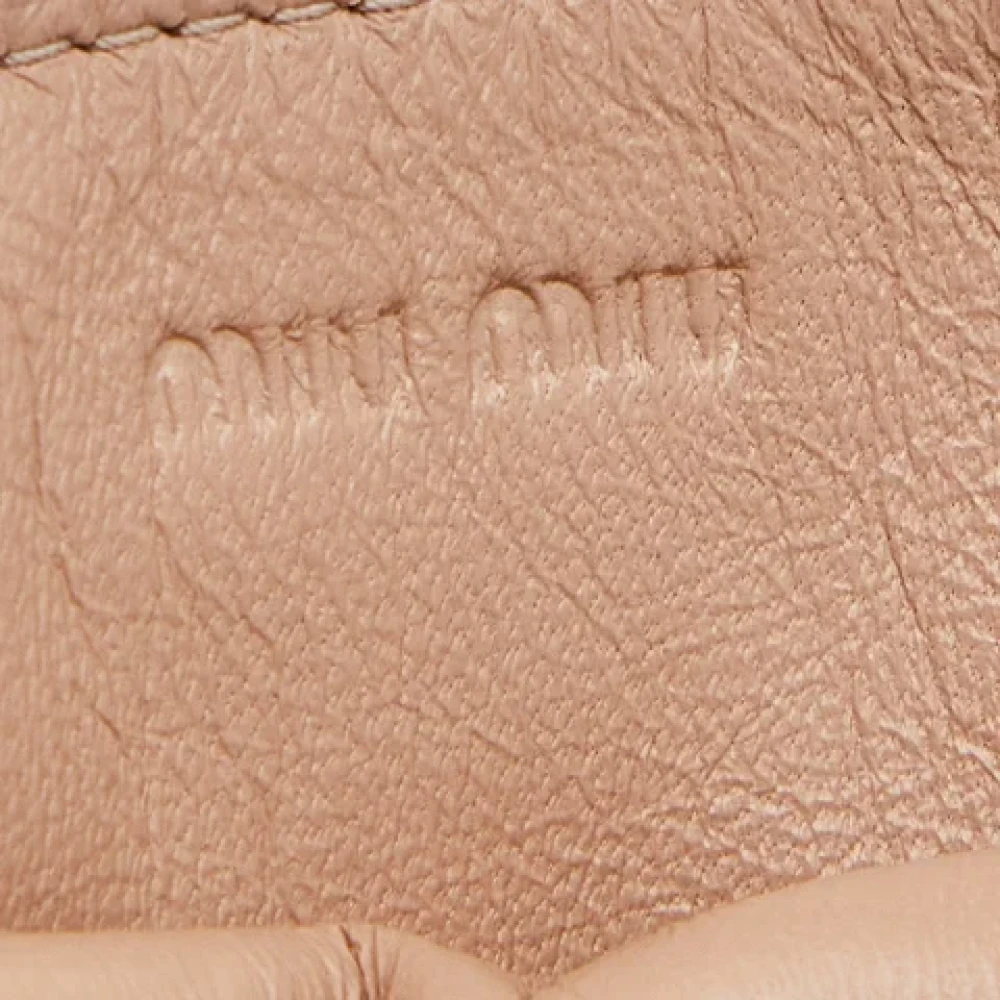 Miu Pre-owned Leather home-office Beige Dames
