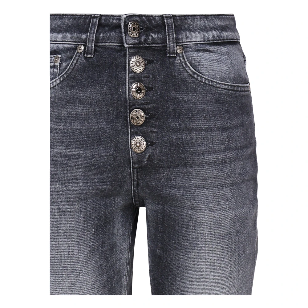 Dondup Koons Loose Fit Enkel Lengte Jeans Blue Dames