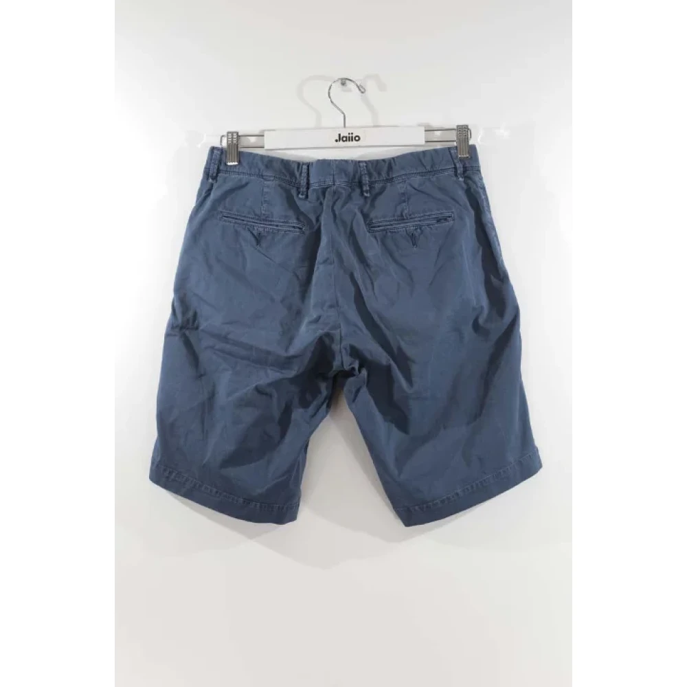 Moncler Pre-owned Cotton bottoms Blue Heren