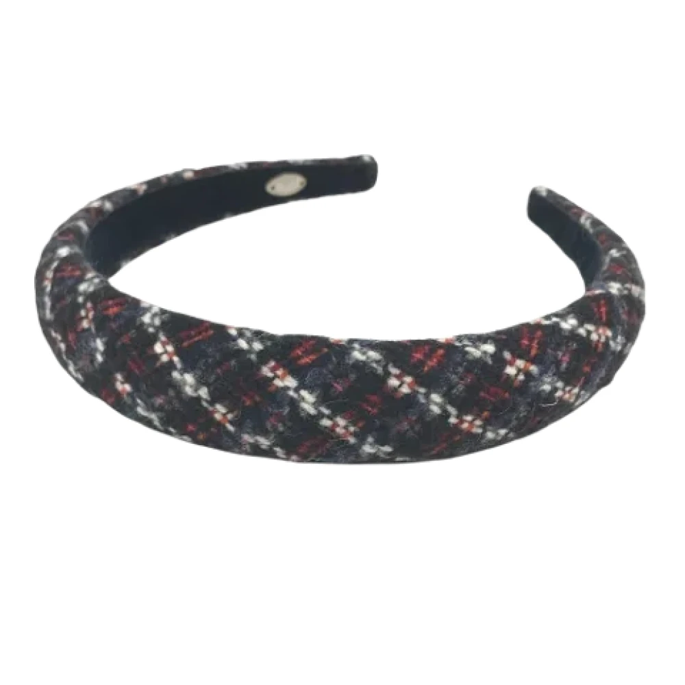 Chanel Vintage Pre-owned Fabric hair-accessories Black Dames