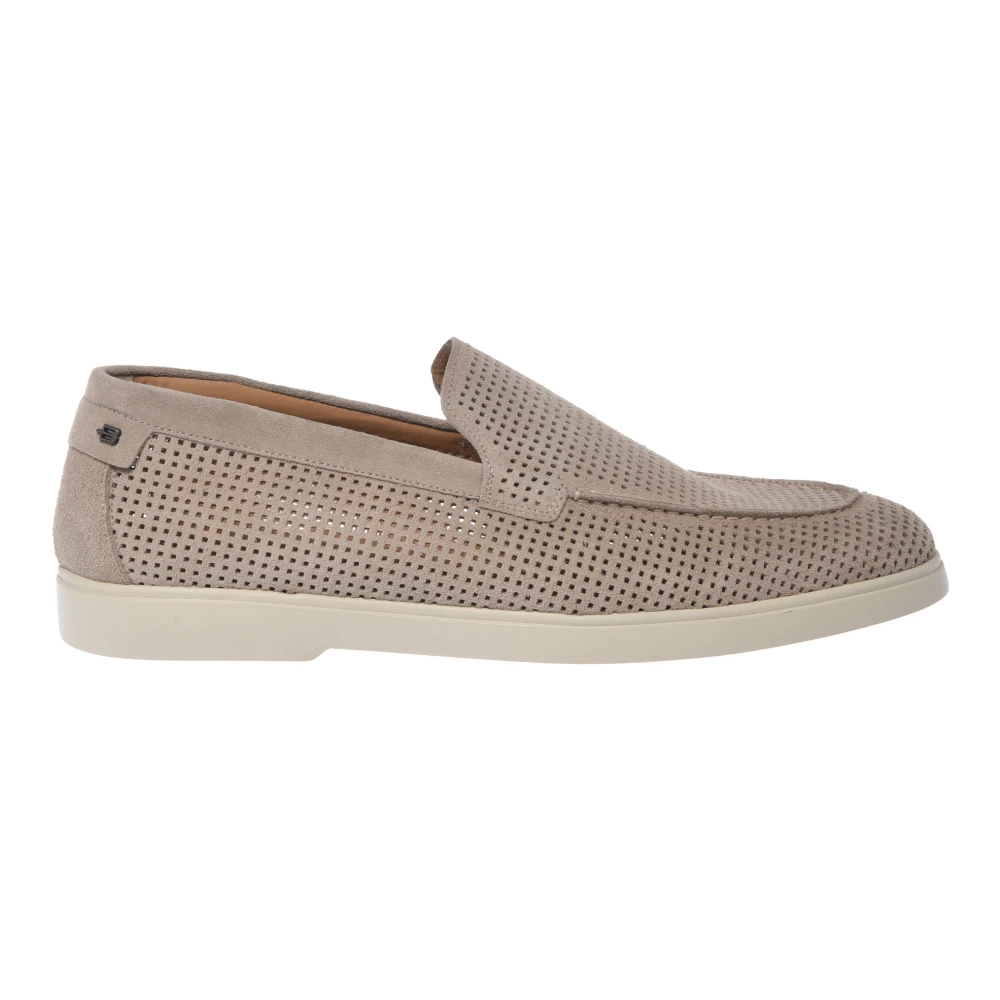 Baldinini - Mocasín De Ante Perforado - Shoes - Hombre - Beige - 41 Eu
