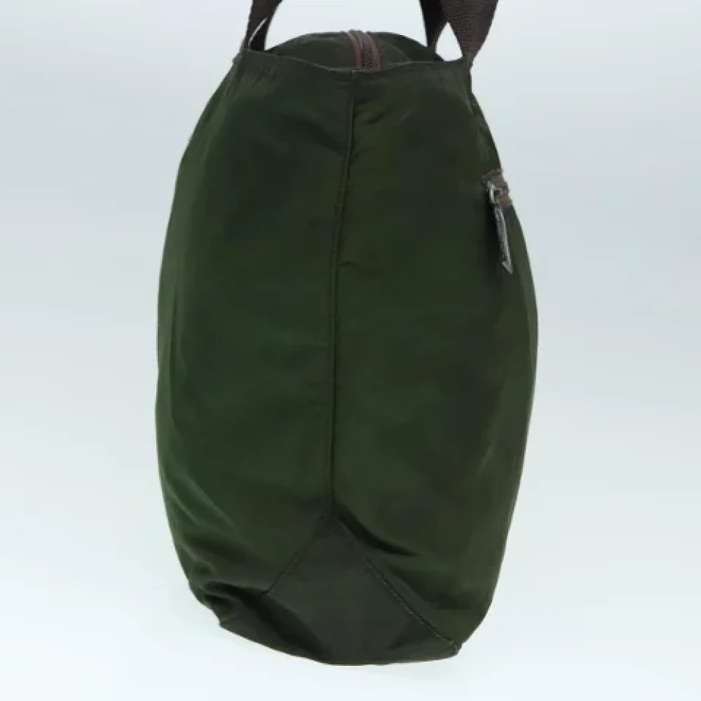 Prada Vintage Pre-owned Fabric totes Green Dames