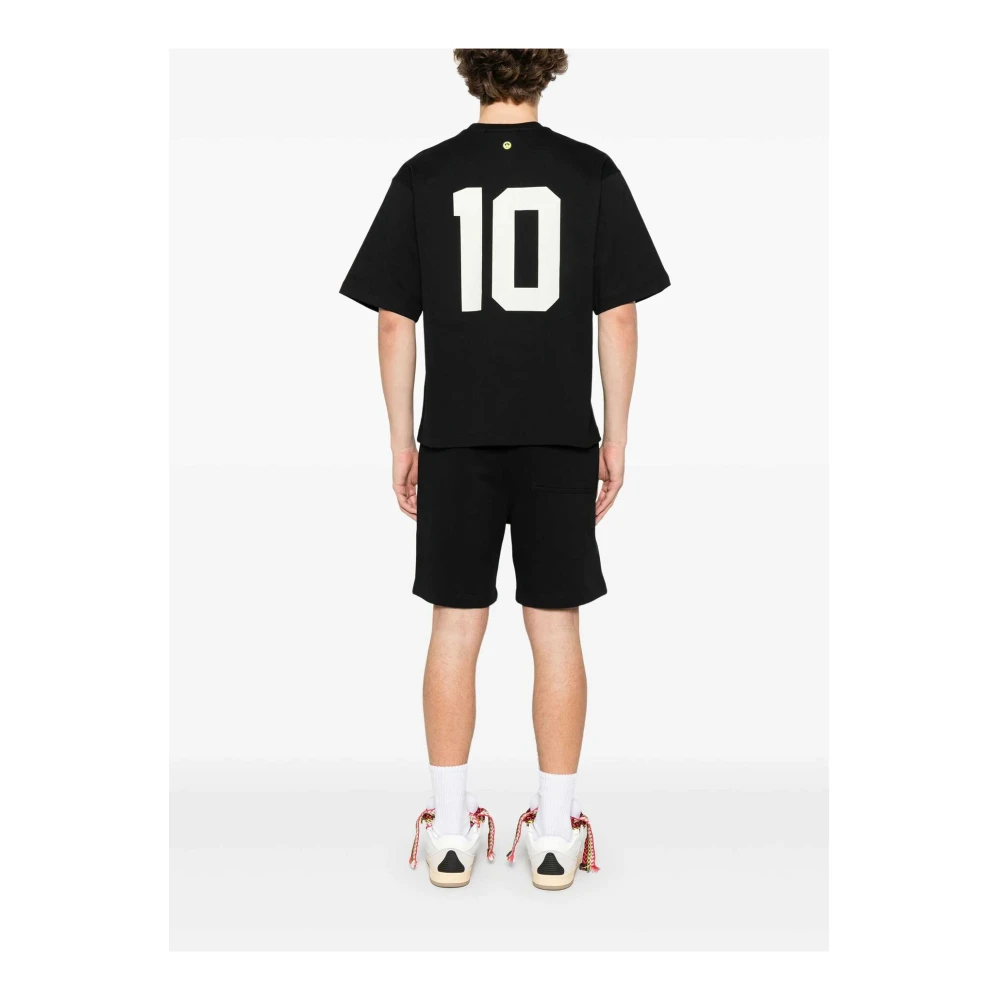 Barrow Logo Bedrukt Unisex T-shirt met Korte Mouwen Black Heren