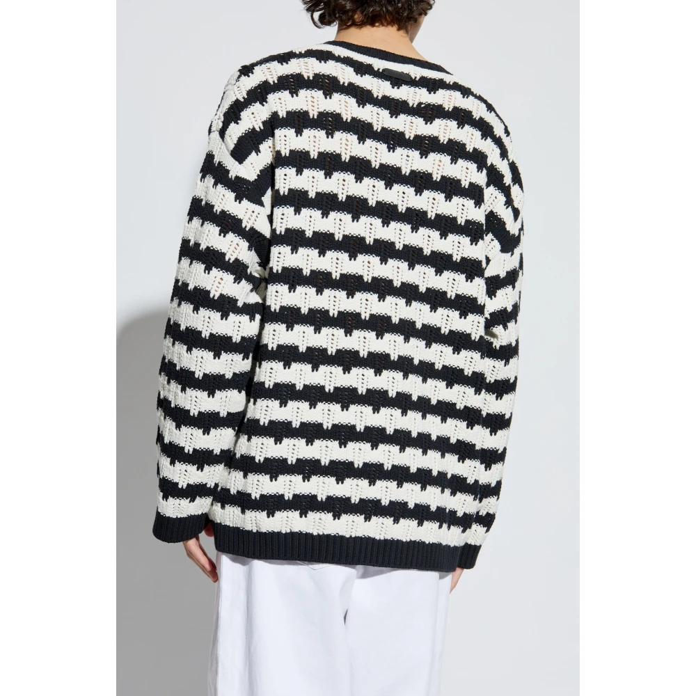 Moschino Trui met gestreept patroon Black Heren