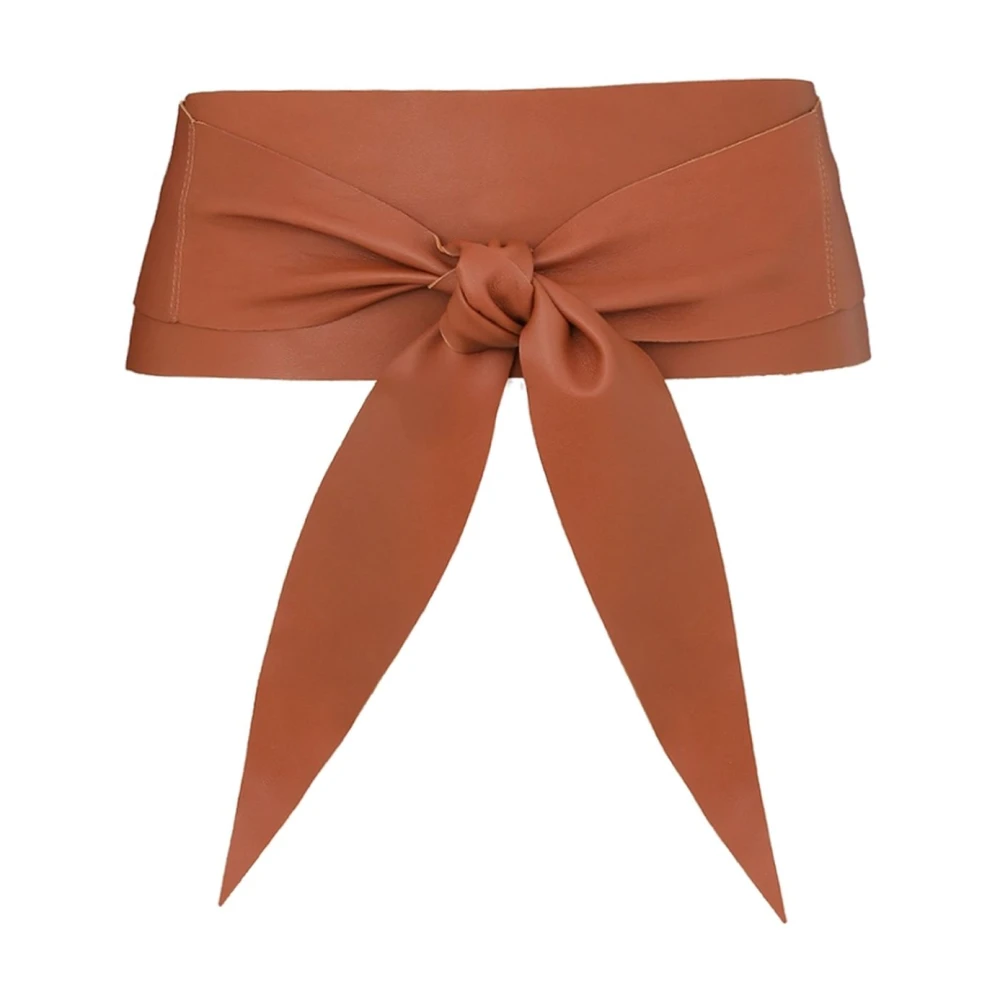 Zimmermann Bruin Leren Wrap-Around Riem Brown Dames