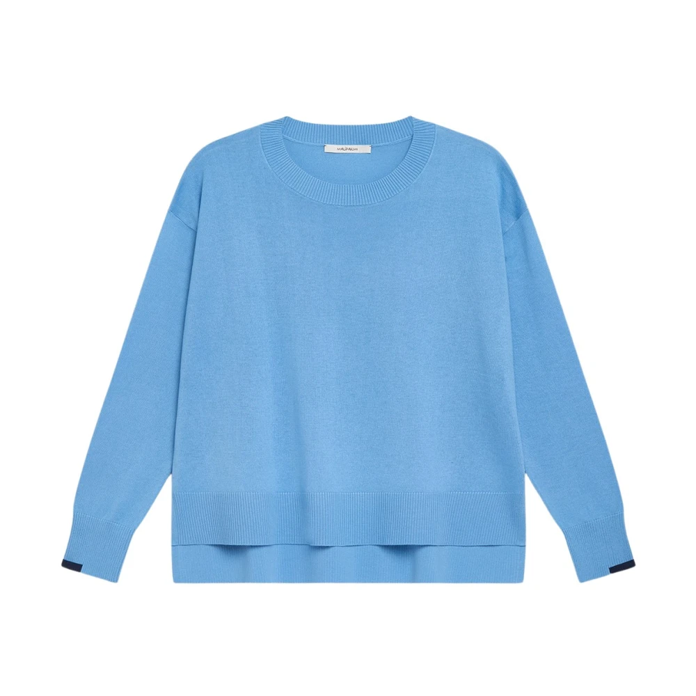 Maliparmi Heldere Blauwe Sweaters Blue Dames