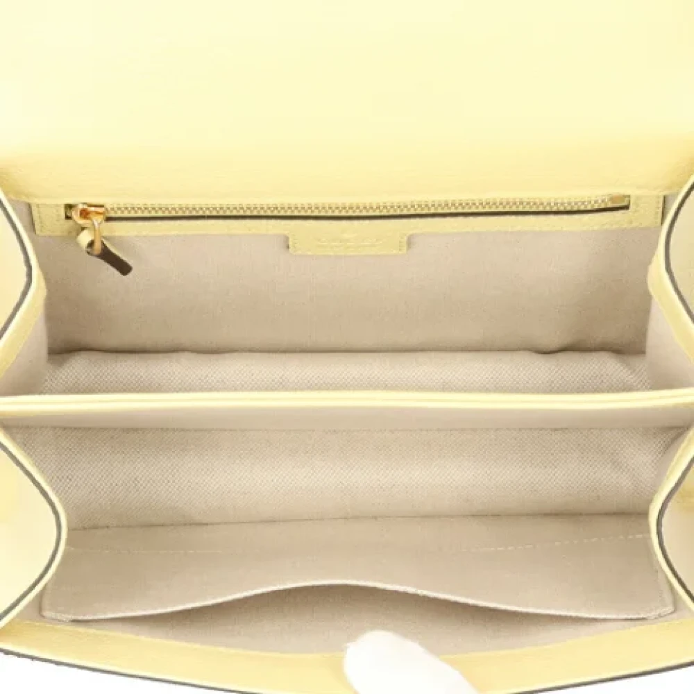 Gucci Vintage Pre-owned Canvas gucci-bags Yellow Dames