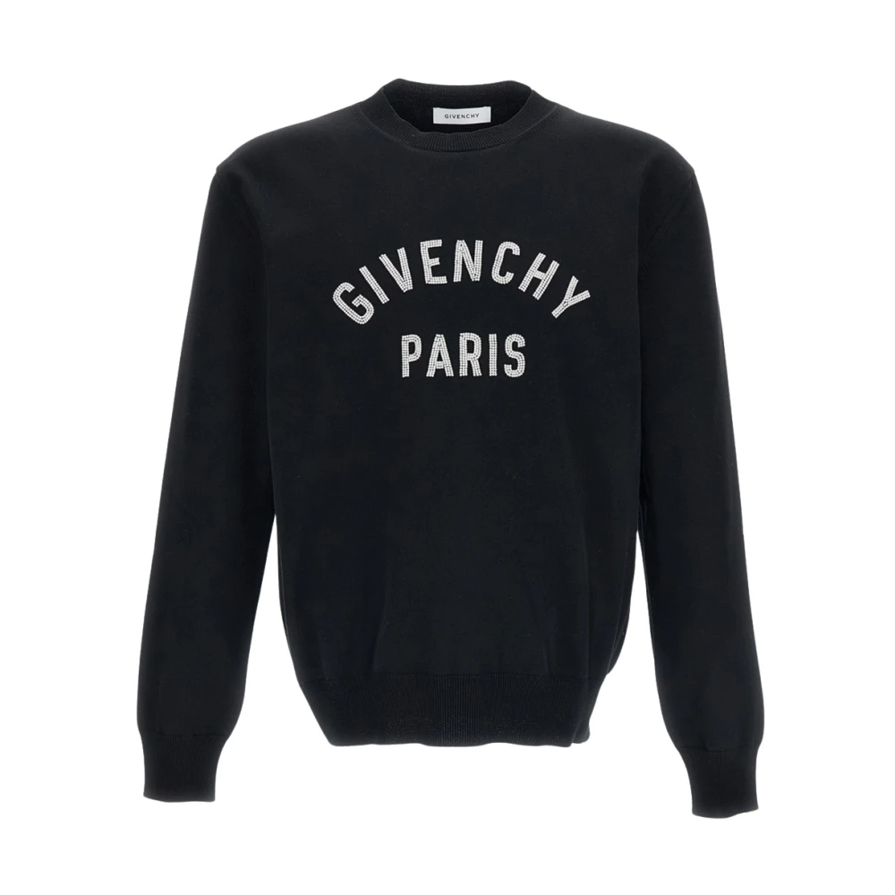 Givenchy Black Crewneck Pullover - Male - Sweatshirts - L - Sweatshirts & Hoodies
