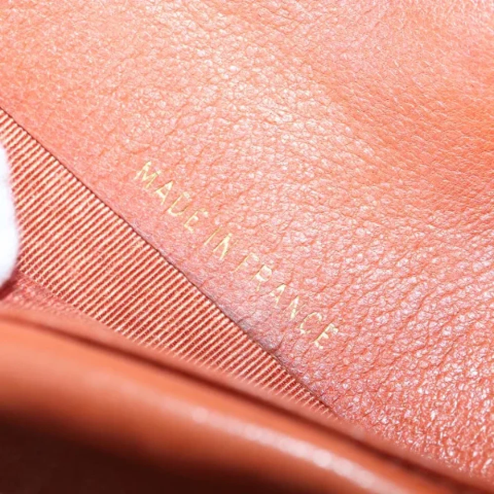 Chanel Vintage Pre-owned Leather wallets Orange Dames