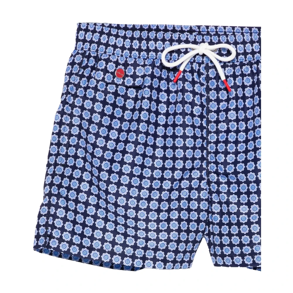Kiton Blauw Polyester Stijlvol Shirt Blue Heren