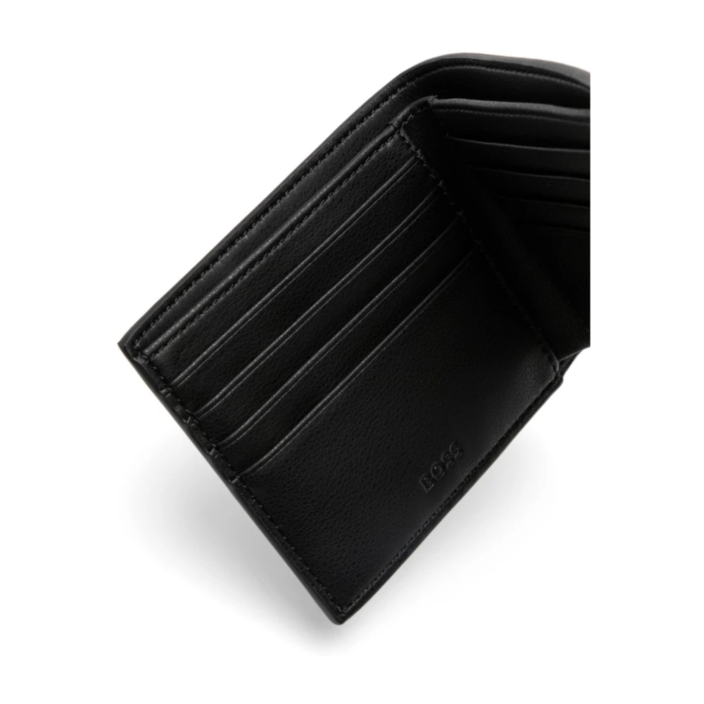 Hugo Boss Stijlvolle Portemonnee met 8 Kaartsleuven Black Heren