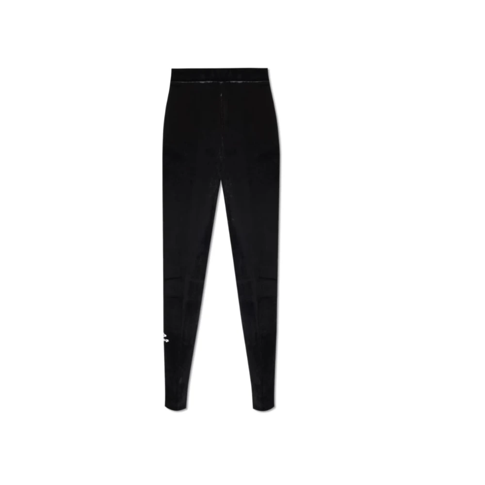 Balenciaga Fluwelen Skiwear Collectie Tapered Broek Black Dames