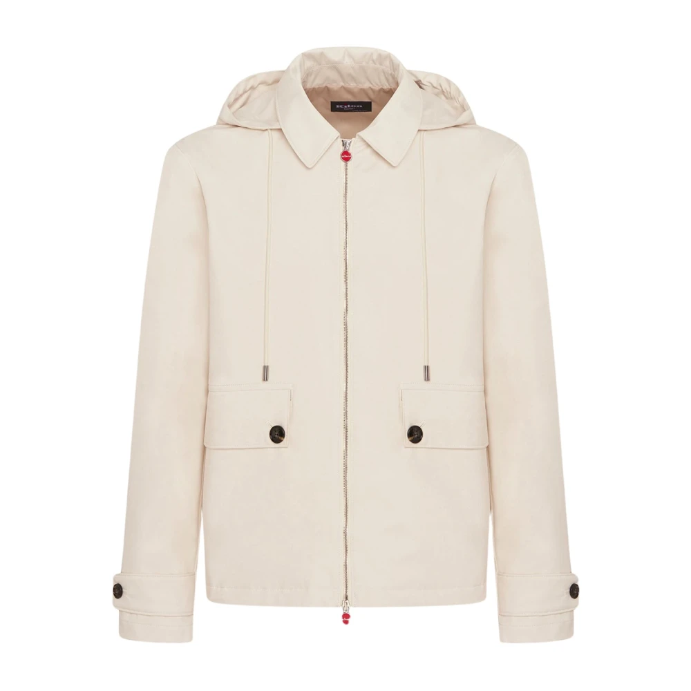 Kiton Witte capuchon prestatiejas White Heren