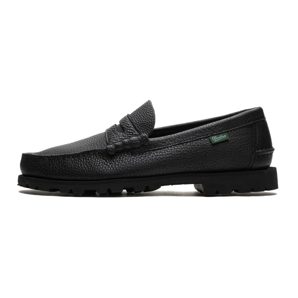 Paraboot Black Loafers, Male, 10 Uk, Coraux Raid