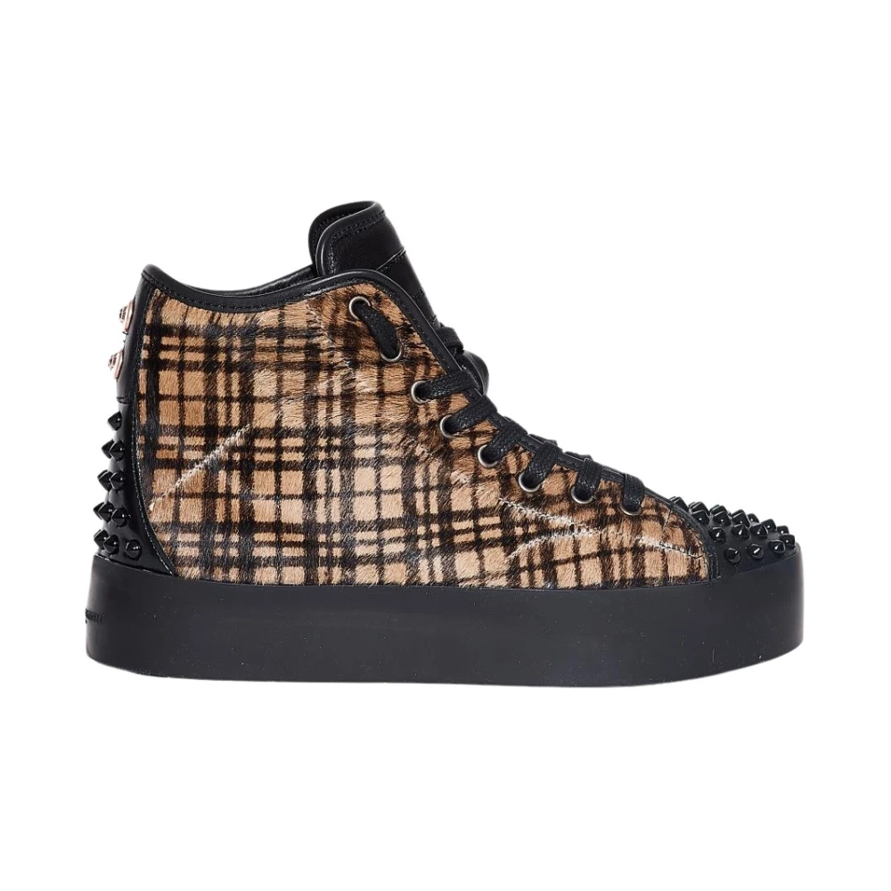 Alexander Smith Taupe Schotse Hoge Top Schoen Dames Schoenen Bruin