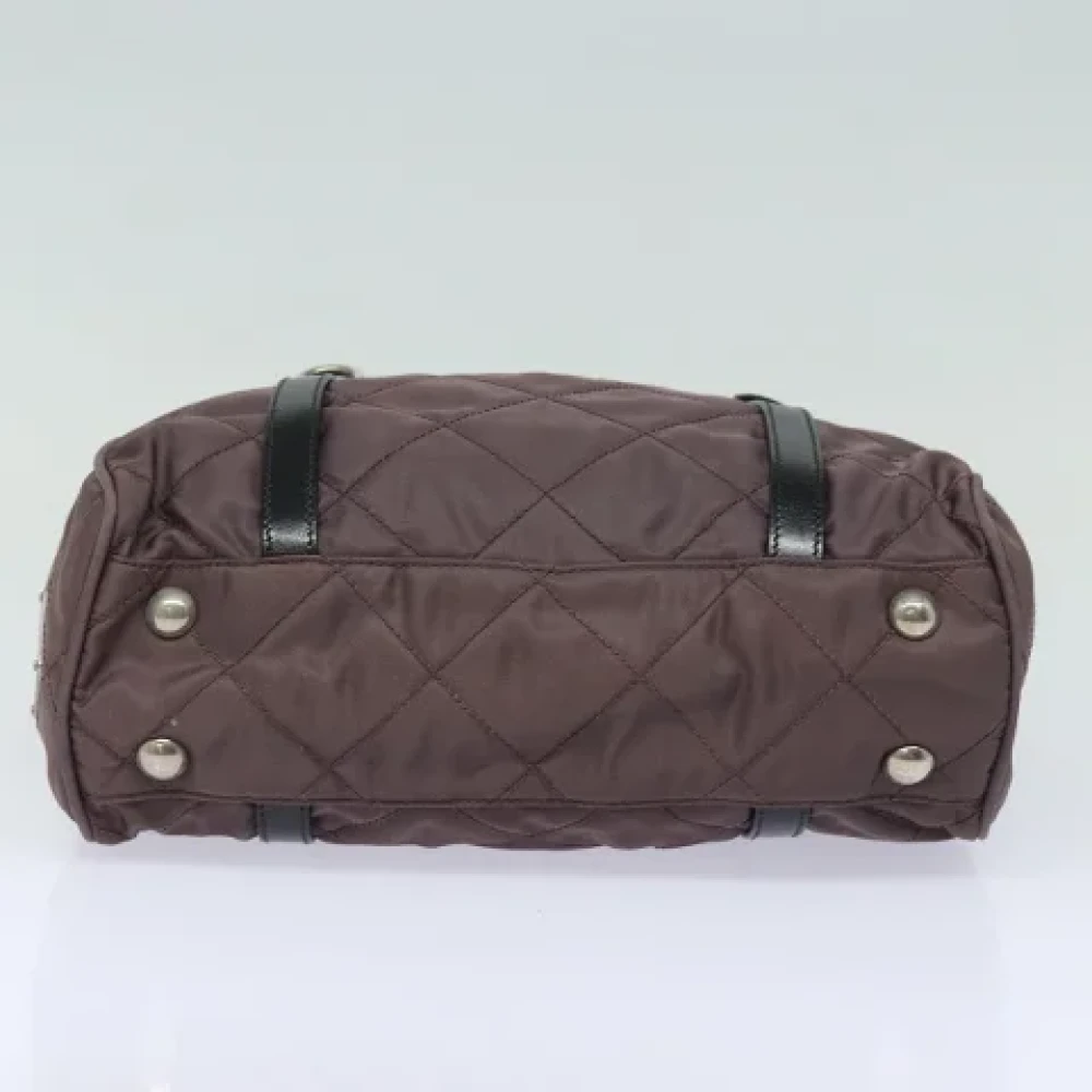 Prada Vintage Pre-owned Fabric prada-bags Purple Dames