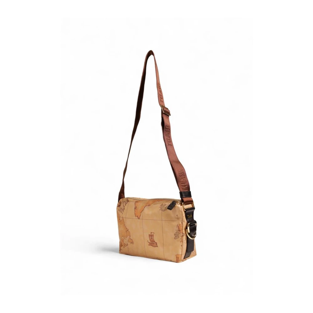 Alviero Martini 1a Classe Beige Polyethyleen Handtas met Leer Beige Dames