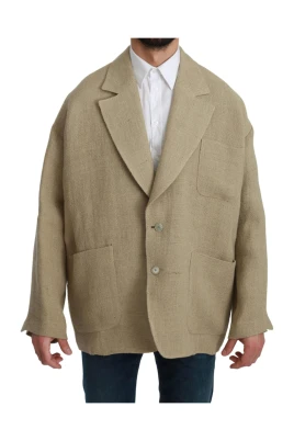 Beige Oversize Blazer